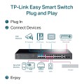 TP-Link TLSG1428PE JetStream Omada SDN smart switch • 24 Gigabit PoE+ ja 2 Gigabit Combo pesa 250W