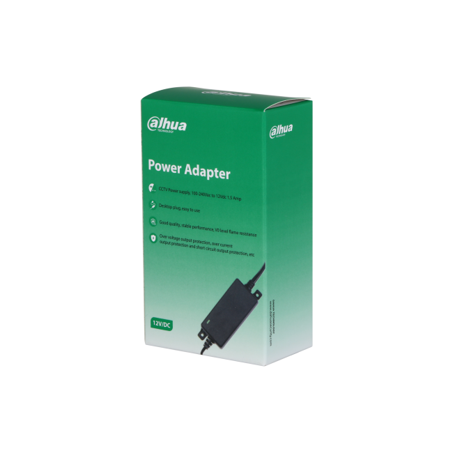 Dahua toiteplokk PFM325D-1215EN 12V 1.5A • madalpinge pistik 5.5 mm × 2.1 mm × 10.0 mm PFM325D-1215EN