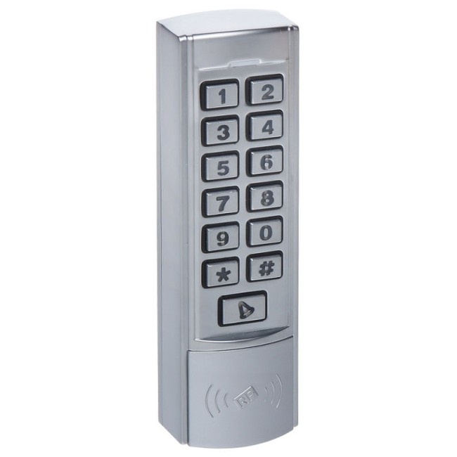 Autonoomne koodlukk • IP68 • 125kHz kaart või 4digit pin • 2000 kasutajat • uksekella nupp ATLO-KRM-822
