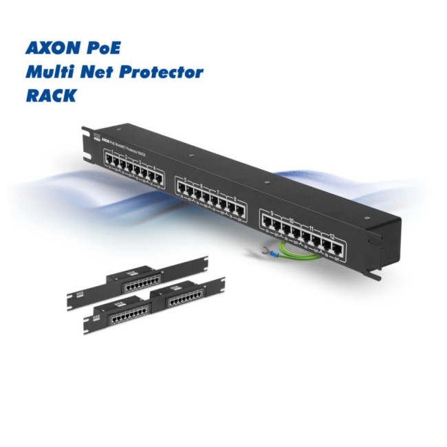 Ülepinge kaitse Ethernet ja PoE • 12 kanalit • 19