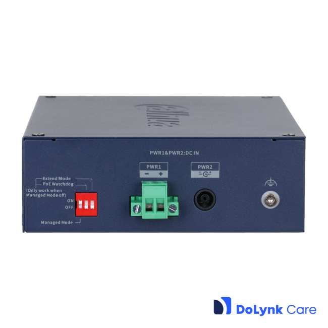 Dahua CHS4212-8GT-110 tööstuslik (Hardened) manageeritav switch • 10*Gbps (8 PoE 110W) + 2*Gbps SFP CHS4212-8GT-110