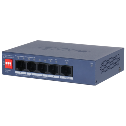 Dahua CS4005-4ET1GT-36 DoLynk Care manageeritav PoE switch 36W • 4*Mbps PoE + 1*Gbps uplink