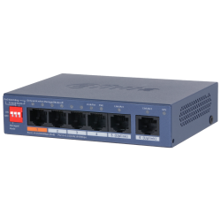 Dahua CS4006-4ET2GT-60 DoLynk Care manageeritav PoE switch 60W • 4*10/100Mbps PoE + 2*Gbps uplink