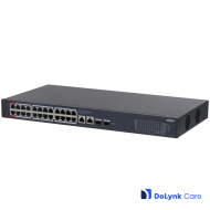 Dahua CS4228-24GT-375 DoLynk Care manageeritav switch • 24*Gbps PoE + 2*Gbps + 2*SFP • 375W