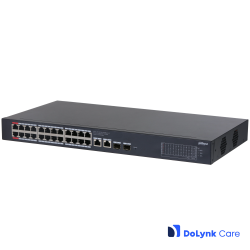 Dahua CS4228-24GT-375 DoLynk Care manageeritav switch • 24*Gbps PoE + 2*Gbps + 2*SFP • 375W Dahua CS4228-24GT-375 DoLynk Care manageeritav switch • 24*Gbps PoE + 2*Gbps + 2*SFP • 375W