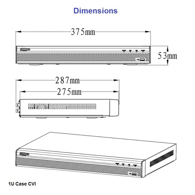 Dahua XVR5232AN-S2 Lite pentabrid salvesti 32 sisendit • 128Mbps • audio 1/1 • 2HDD • 1U XVR5232AN-S2