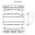 Dahua ASC1202B-D läbipääsusüsteemi kahe ukse kahesuunaline kontroller • DIN liistu kinnitus