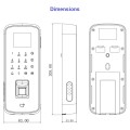 Dahua ASI1212D-D läbipääsusüsteemi ühe ukse standalone kontroller + kaardilugeja + sõrmejälje lugeja Dahua ASI1212D-D läbipääsusüsteemi ühe ukse standalone kontroller + kaardilugeja + sõrmejälje lugeja