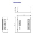 Dahua DEE1010B video-fono uksetelefoni relee laiendusmoodul • RS485 • 12VDC