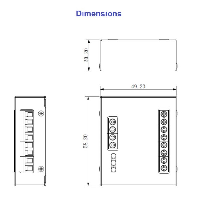 Dahua DEE1010B video-fono uksetelefoni relee laiendusmoodul • RS485 • 12VDC Dahua DEE1010B video-fono uksetelefoni relee laiendusmoodul • RS485 • 12VDC
