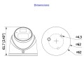 Dahua HAC-HDW1220G 2MP miniatuurne HDCVI kerakaamera • IP67 IR20m 3.6mm(82.8°) musta värvi HAC-HDW1220G-0360B
