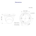 Dahua HAC-HDW1500TMQ-A-0280B-S2 5MP Lite seeria HDCVI kerakaamera • 16:9 • IR60m • 2.8mm(111°) • Mic