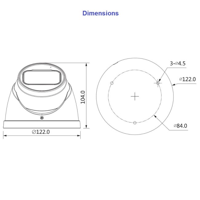 Dahua HAC-HDW2241TP-Z-A 2MP Starlight HDCVI kerakaamera • WDR IP67 IR60m mic/audio 2.7-13.5mm HAC-HDW2241T-Z-A-27135
