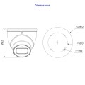 Dahua HAC-HDW2802T-A-0280B 8MP Pro seeria HDCVI kerakaamera • IP67 • IR50 • 2.8mm(110°)
