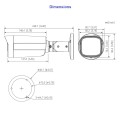 Dahua HAC-HFW1500TH-I8-0360B-S2 5MP Lite seeria HDCVI torukaamera • IP67 IR80m 3,6mm(92°)