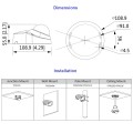 Dahua IPC-HDBW3241F-AS-M 2MP IP kuppelkaamera • SMD 2.8mm(106°) IR30m Lite-IVS Mic