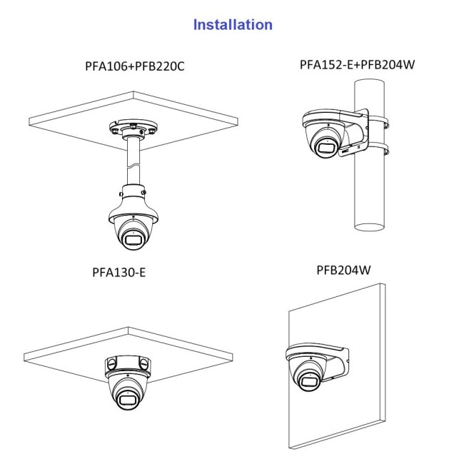 Dahua IPC-HDW5541TM-ASE 5MP IP kerakaamera • ePoE WizMind IR50m mikrofon 2.8mm(102°) IPC-HDW5541TM-ASE-0280B
