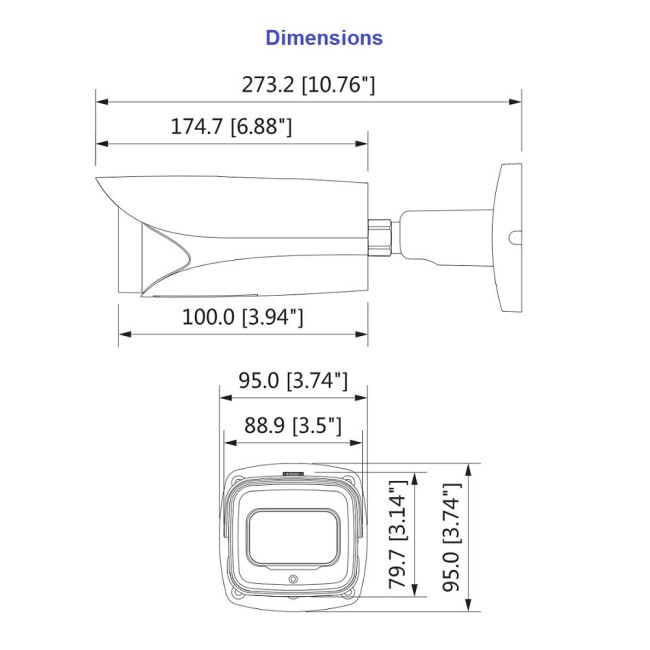 Dahua IPC-HFW5541E-ZE 5MP IP torukaamera • ePoE WDR IVS-AI IR50m I/O audio 2.7-12mm Dahua IPC-HFW5541E-ZE 5MP IP torukaamera • ePoE WDR IVS-AI IR50m I/O audio 2.7-12mm