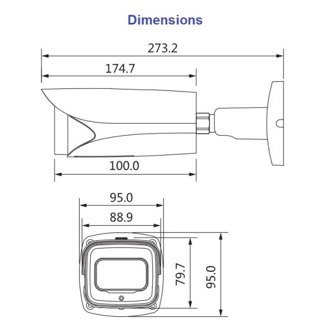 Dahua IPC-HFW5231E-Z5E 2MP IP torukaamera • ePoE WDR IVS IR100m mSD I/O audio m-s7-35mm Dahua IPC-HFW5231E-Z5E 2MP IP torukaamera • ePoE WDR IVS IR100m mSD I/O audio m-s7-35mm