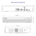Dahua NVR4108HS-4KS2/L 8 kanaliga Lite seeria 4K IP salvesti • 80Mbps • 8ch 1080P@30fps • 1HDD NVR4108HS-4KS2/L
