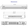 Dahua NVR5216-16P-4KS2E 16 kanaliga Pro seeria IP salvesti • 16PoE(1-8 ePoE) • 320Mbps • 2HDD • 1U