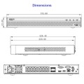 Dahua NVR5216-16P-4KS2E 16 kanaliga Pro seeria IP salvesti • 16PoE(1-8 ePoE) • 320Mbps • 2HDD • 1U NVR5216-16P-4KS2E