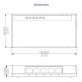 Dahua PFS3005-5GT-L mittemanageeritav 5 Gigabit pordiga switch Dahua PFS3005-5GT-L mittemanageeritav 5 Gigabit pordiga switch