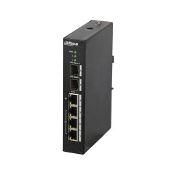 Dahua mittemanageeritav switch • PoE 3*100Mbps + Hi-PoE 1*1000Mbps + 2*1000Mbps Base-X • 96W Dahua mittemanageeritav switch • PoE 3*100Mbps + Hi-PoE 1*1000Mbps + 2*1000Mbps Base-X • 96W
