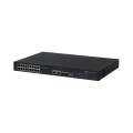 Dahua PFS3218-16ET-135 PoE switch • 16*100Mbps PoE • 2*Gbit Combo • 135W PFS3218-16ET-135