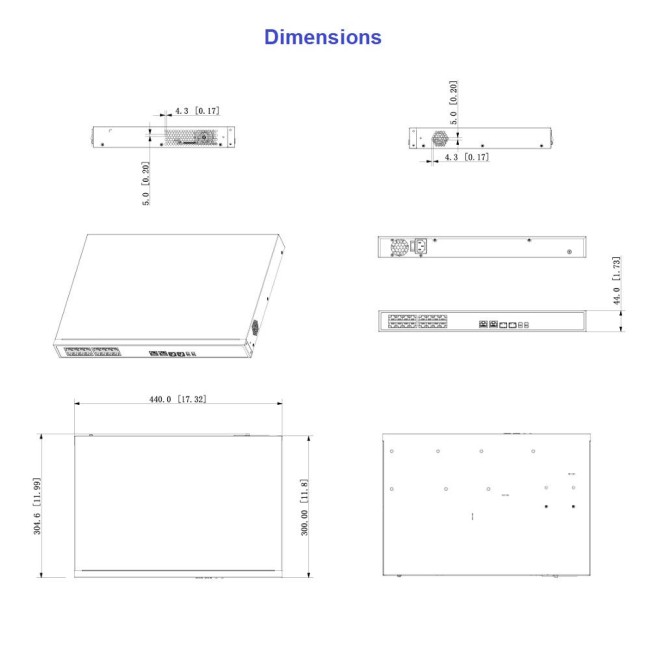 Dahua PFS3218-16ET-135 PoE switch • 16*100Mbps PoE • 2*Gbit Combo • 135W PFS3218-16ET-135