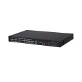 Dahua PFS3226-24ET-240 mittemanageeritav switch • PoE 24*100Mbps + 2*1000Mbps + 2*1000Mbps Base-X • PFS3226-24ET-240