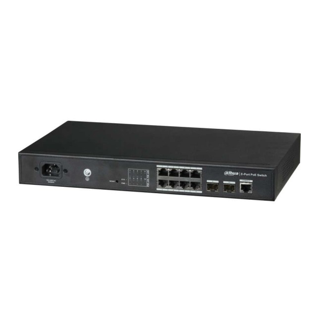 Dahua PFS4210-8GT-150 8 PoE Gigabit pordiga manageeritav switch • 8*Gbits + 2*Gbit Base-X • 150W Dahua PFS4210-8GT-150 8 PoE Gigabit pordiga manageeritav switch • 8*Gbits + 2*Gbit Base-X • 150W