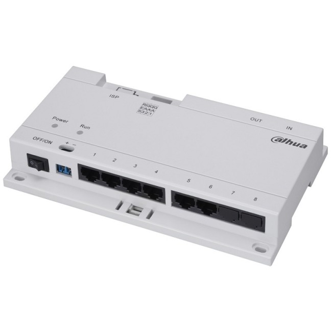 Dahua IP video-fono uksetelefoni PoE (24V) switch kuni kuue seadme ühendamiseks