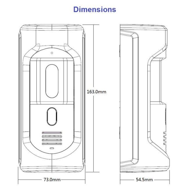 Dahua VTO2101E-P IP video-fonosüsteemi välipaneel • IP65 IK10 • 2MP • vaatenurk 100° Dahua VTO2101E-P IP video-fonosüsteemi välipaneel • IP65 IK10 • 2MP • vaatenurk 100°