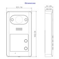 Dahua VTO3211D-P2-S2 IP villa video-fonosüsteemi kutsepaneel • 2 nuppu 2MP 140° 48V PoE /12V VTO3211D-P2-S2