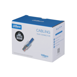 Dahua PFM976-631-PT RJ45 pigistatav pistik Cat6 kaablile läbi lükatav 100tk Dahua PFM976-631-PT RJ45 pigistatav pistik Cat6 kaablile läbi lükatav 100tk