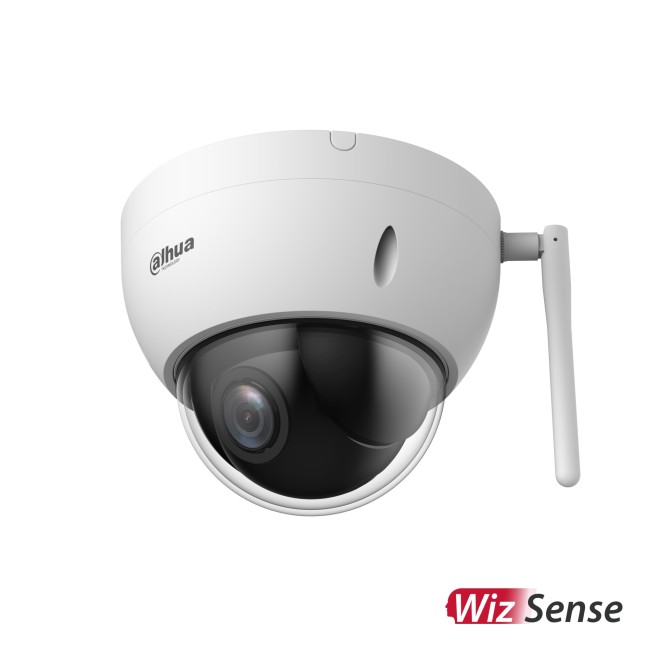 Dahua SD22404DB-GNY-W 4MP IP mini Wi-Fi PTZ kuppelkaamera • WizSense 4x suum IP66 IK10 12V