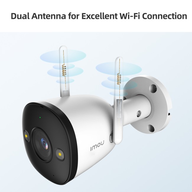 Imou Bullet 2 IPC-F42FEP-D 4MP IP torukaamera • mikrofon kõlar 2.8mm(104°) IR30m 12V Full Color IPC-F42FEP-D-IMOU