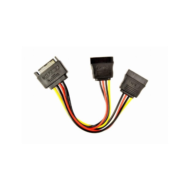 SATA toitekaabli jagur • 1*SATA isa ja 2*SATA ema pesa • 150mm