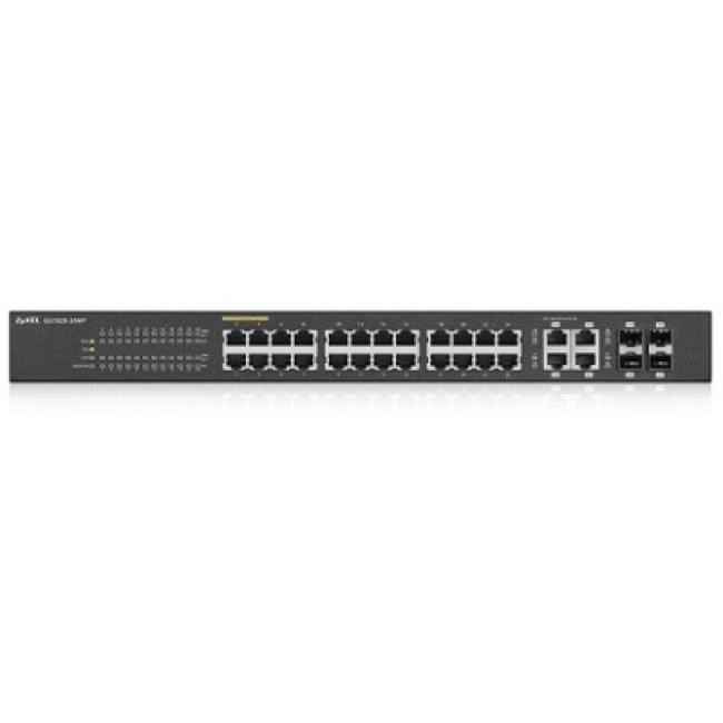 ZyXEL PoE web managed NET switch 24*GbE PoE + 4*GbE port, 375W (max 30W port) GS1920-24HP-EU0101F