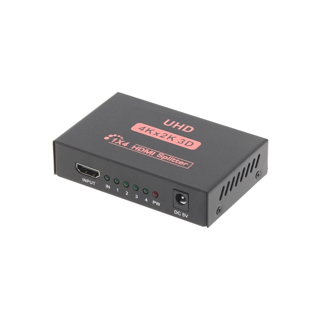 Aktiivne HDMI 1.4b HDMI-SP-1/4-V1 4K toega HDMI splitter 1in - 4out