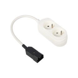 Pikendusjuhe IEC320 pistikuga ja kahe CEE 7/5 pesaga sobib UPSi väljundisse Pikendusjuhe IEC320 pistikuga ja kahe CEE 7/5 pesaga sobib UPSi väljundisse
