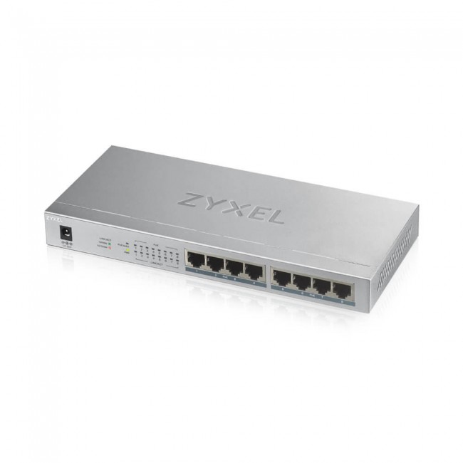 ZyXEL GS1008HP 8 Gigabit pordiga mittemanageeritav switch • 8 PoE+ (30W) porti, kokku 60W ZyXEL GS1008HP 8 Gigabit pordiga mittemanageeritav switch • 8 PoE+ (30W) porti, kokku 60W