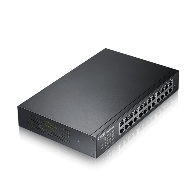 ZyXEL GS1900-24E manageeritav 24-port switch • 24*GbE  RJ-45 • vaikne