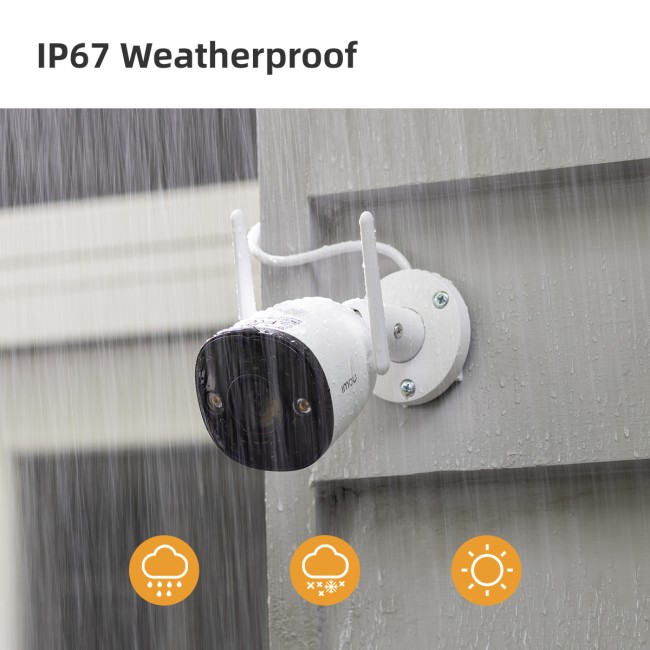 Imou Bullet 2 IPC-F42FEP-D 4MP IP torukaamera • mikrofon kõlar 2.8mm(104°) IR30m 12V Full Color IPC-F42FEP-D-IMOU