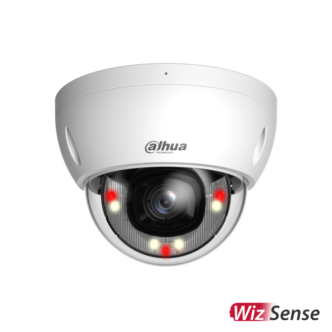 Dahua IPC-HDBW2449E-S-IL-0280B 4MP IP kuppelkaamera • WizSense Dual Light 30m 2.8mm(101°) Mic IPC-HDBW2449E-S-IL-0280B