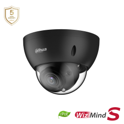 Dahua IPC-HDBW5442E-ZE-S3-BLACK 4MP IP kuppelkaamera • ePoE WDR(140) IVS-AI IR40m I/O audio 2.7-12mm