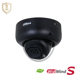 Dahua IPC-HDBW5442R-ASE-S3-BLACK 4MP IP kuppelkaamera • ePoE WizMind-S IR50m 2.8mm alarm audio/mic