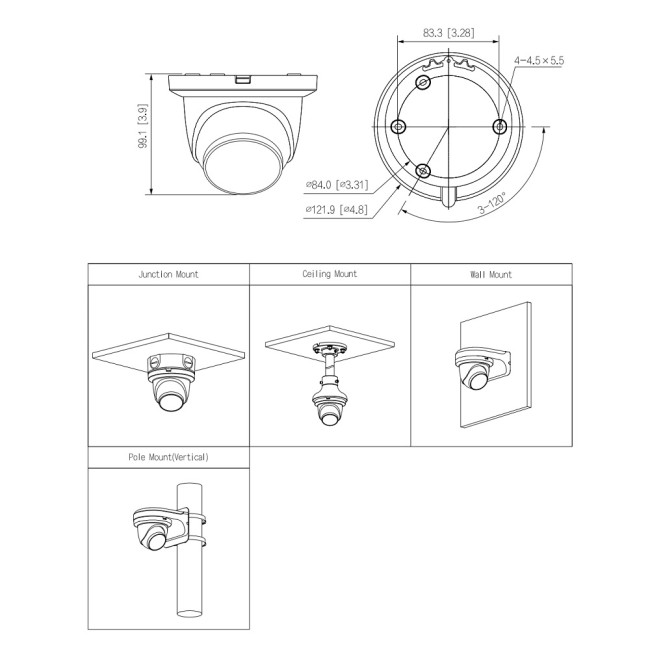 Dahua IPC-HDW2531TM-AS-S2-BLACK 5MP IP kerakaamera • IR30m mSD 2.8mm(102°) Mic IPC-HDW2531TM-AS-0280B-S2-BLACK