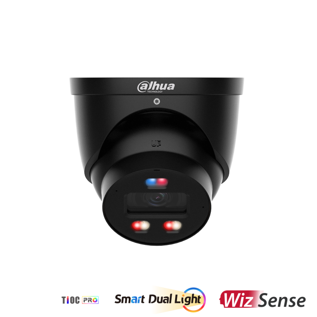 Dahua IPC-HDW3449H-AS-PV-PRO-BLACK 4MP IP kerakaamera • TiOC PRO Dual-Led 30m 2.8mm(111°) Mic alarm IPC-HDW3449H-AS-PV-0280B-PRO-BLACK